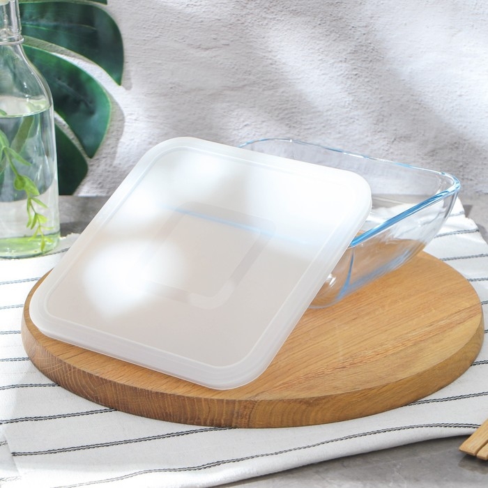 Форма для запекания и выпечки с крышкой квадратная, 20&times;7 см