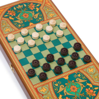 Нарды деревянные большие, настольная игра "Персидские", 40 х 40 см, с шашками