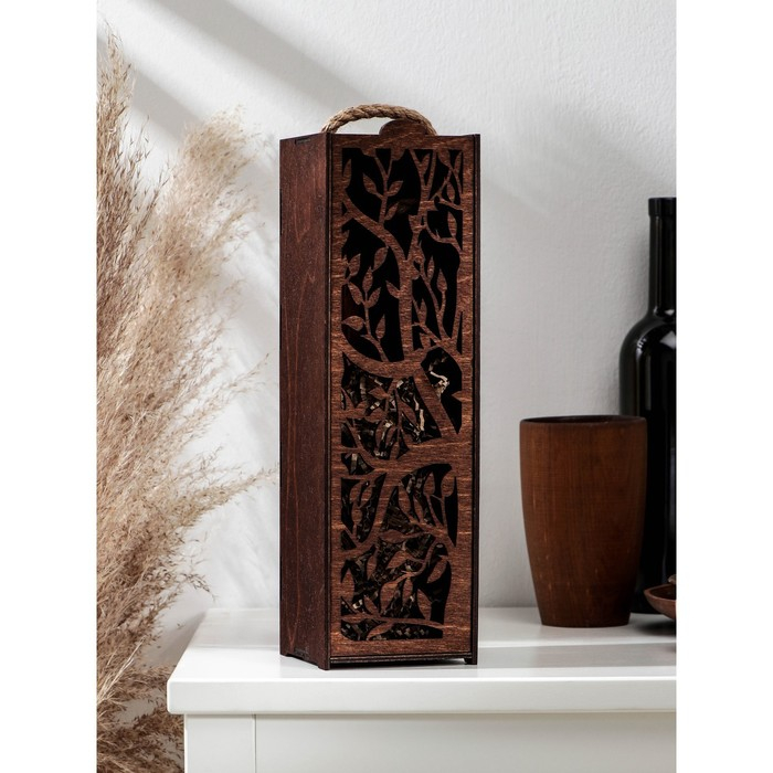 Ящик для вина Adelica &laquo;Лацио&raquo;, 34&times;10,5&times;10,2 см, цвет тёмный шоколад