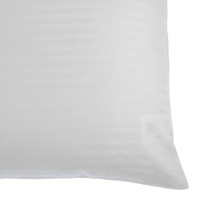 Наволочка 50х70 см, цвет белый, страйп-сатин 140г/м&sup2; 100% хлопок