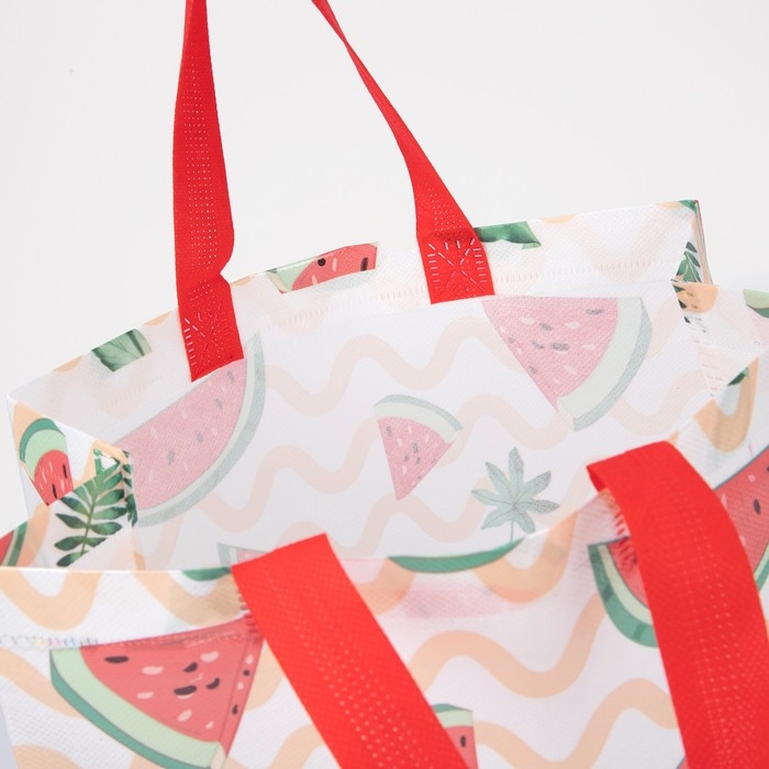 Сумка хозяйственная без застёжки, цвет красный Сумка хозяйственная без застёжки, цвет красный