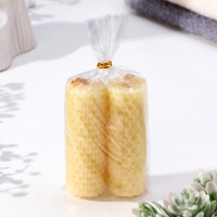 Набор свечей из вощины медовых, 8 см, 2 шт