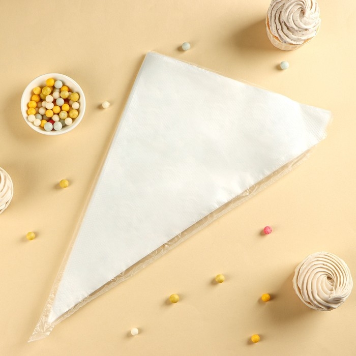 Кондитерские мешки одноразовые Доляна, 30 мкм, 35&times;24 см (размер XL), 100 шт