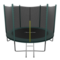 Батут ONLITOP, d=305 см, с лестницей, высота сетки 173 см, цвет зелёный