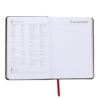 Ежедневник недатированный А5+, 136 листов Sidney Nebraska, твёрдая обложка, искусственная кожа, золотой срез, чёрный