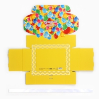 Складная коробка &laquo;С днём рождения&raquo;, 22 х 16.5 х 10 см