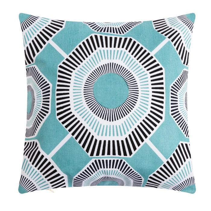 Наволочка декоративная 40х40 см, Circle mint, 100% хлопок Наволочка декоративная 40х40 см, Circle mint, 100% хлопок