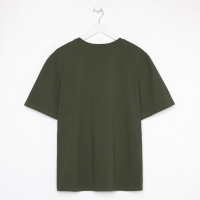 Футболка мужская MINAKU REGULAR FIT: цвет хаки, р-р 52