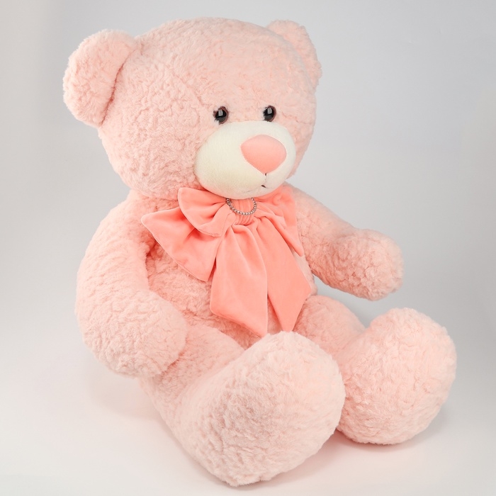 Мягкая игрушка &laquo;Медведь&raquo;, с бантом, 80 см, цвет розовый