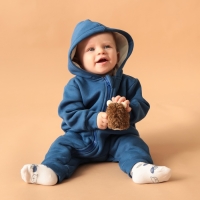 Комбинезон с капюшоном Крошка Я Blueberry  р. 86-92, синий