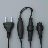 Гирлянда &laquo;Нить&raquo; 10 м, IP44, УМС, тёмная нить, 100 LED, свечение зелёное, 220 В