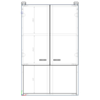 Шкаф для ванной комнаты "Вега 5004" белый/дуб кронберг, 50 х 24 х 80 см Шкаф для ванной комнаты "Вега 5004" белый/дуб кронберг, 50 х 24 х 80 см