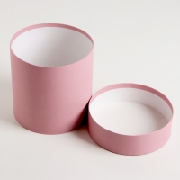 Набор шляпных коробок  3 в 1 "Пудра", 18 &times; 18 ‒13 &times; 13 см