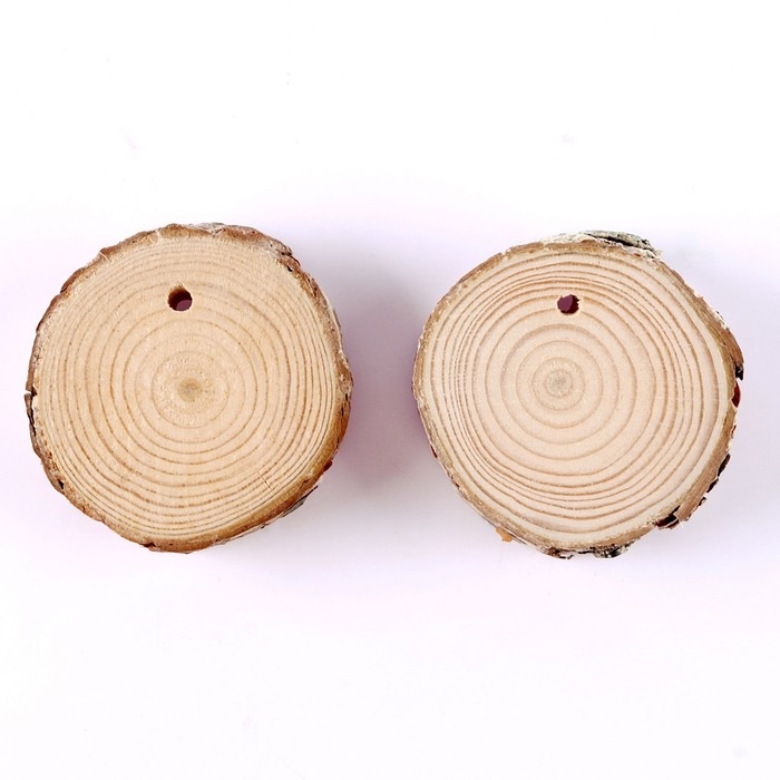 Новогодний набор для творчества. Ёлочные деревянные подвески под раскраску &laquo;Новый год! Лиса и машинка&raquo;