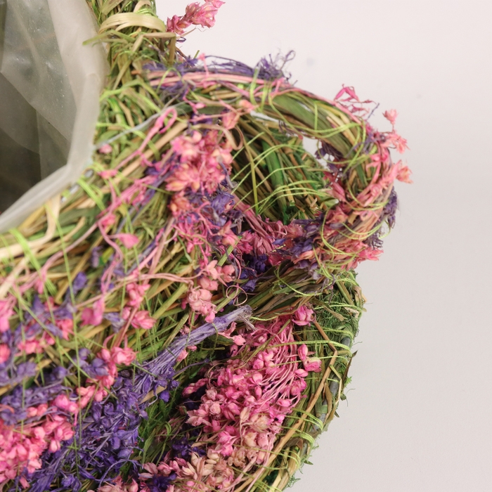 Кашпо, 19 х 19 х 11 см, трава