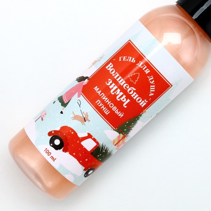 Гель для душа «Волшебной зимы», 100 мл, аромат малиновый пунш, Новый Год Гель для душа «Волшебной зимы», 100 мл, аромат малиновый пунш, Новый Год