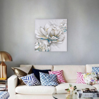 Картина &laquo;Цветы&raquo;, золото, 60х60 см