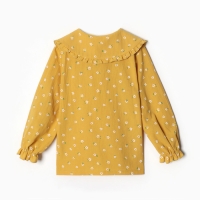 Рубашка детская с воротником KAFTAN, р.32 (110-116 см), желтый Рубашка детская с воротником KAFTAN, р.32 (110-116 см), желтый