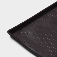 Коврик перфорированный прямоугольный Доляна, силикон, 40×31×1 см, цвет коричневый Коврик перфорированный прямоугольный Доляна, силикон, 40×31×1 см, цвет коричневый