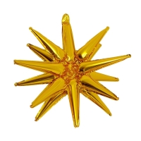 Шар фольгированный 21" «Объёмные звёзды», золото Шар фольгированный 21" «Объёмные звёзды», золото