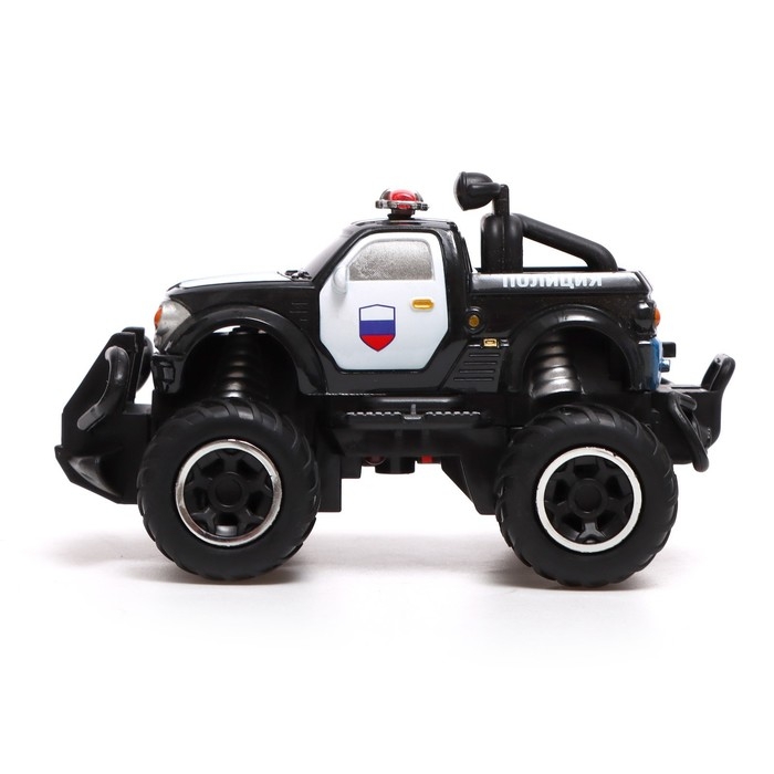 Джип радиоуправляемый «Полиция», работает от батареек, цвет чёрный Джип радиоуправляемый «Полиция», работает от батареек, цвет чёрный