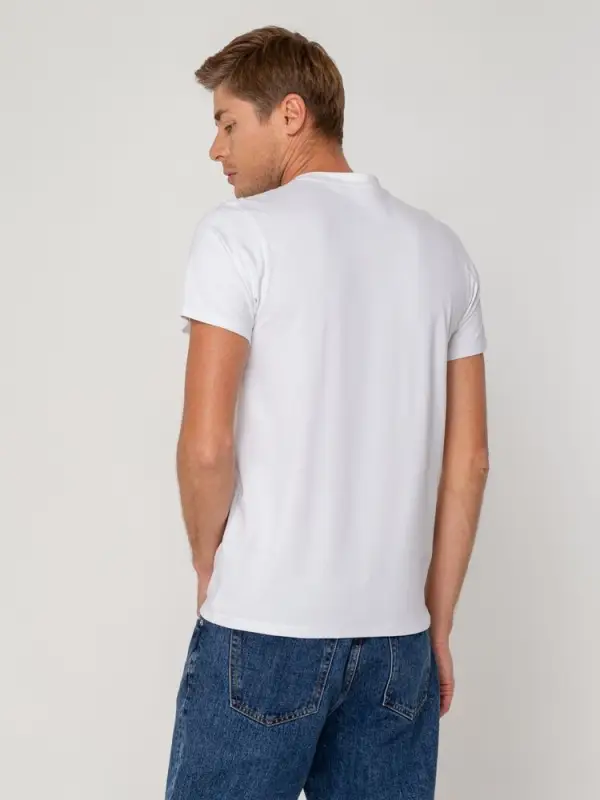 Футболка мужская T-bolka Stretch, белая, размер S