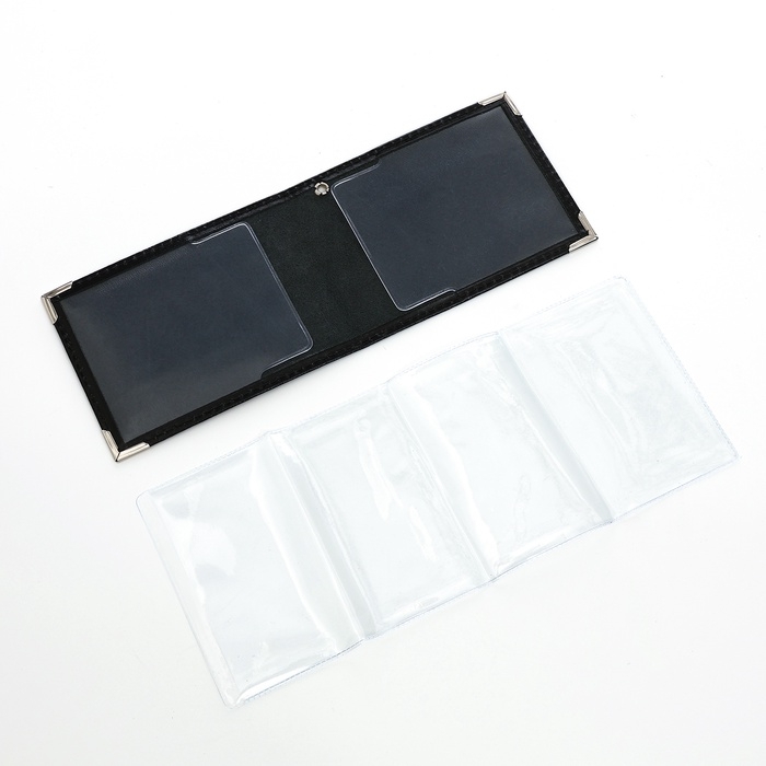 Обложка для удостоверения Обложка для удостоверения "Участник боевых действий", цвет чёрный