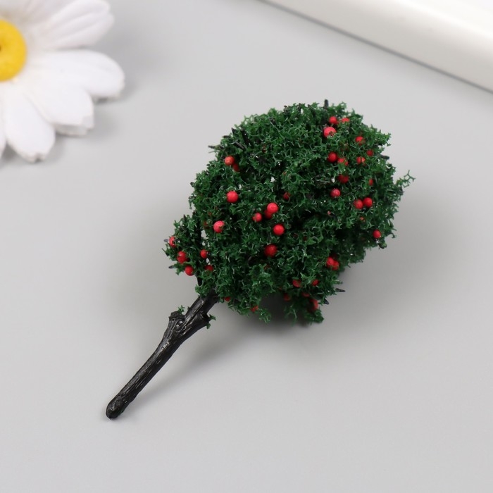 Искусственное растение для творчества пластик "Яблоня" 8 см