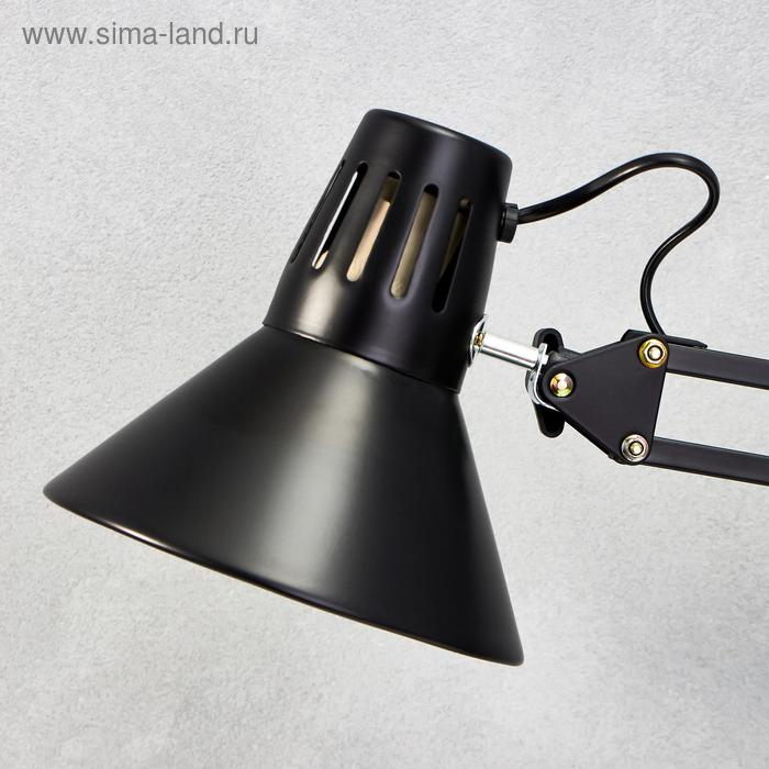 Лампа на зажиме 101 "Сорес, чёрная" E27 40W RISALUX