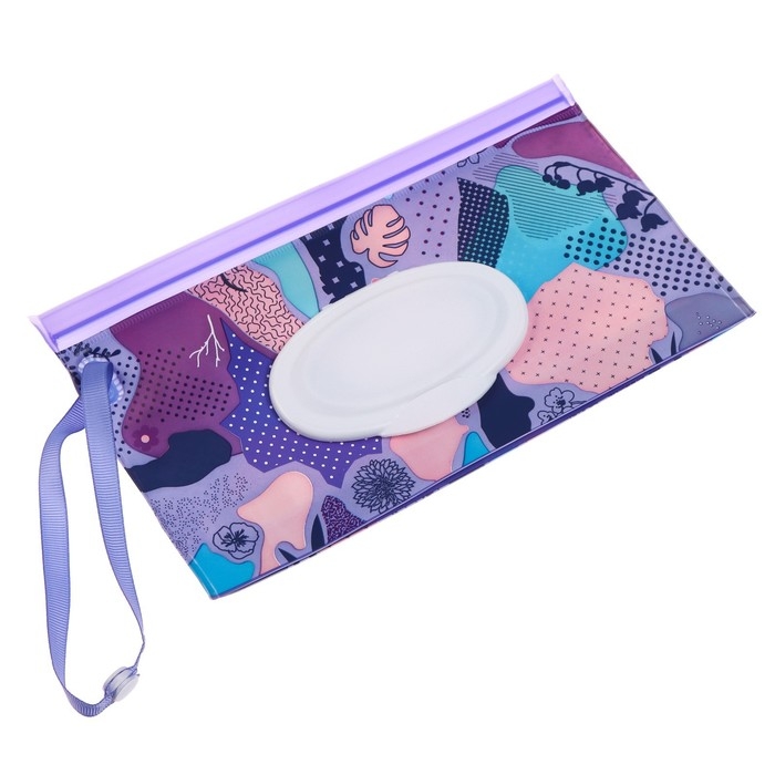 Контейнер для салфеток с петелькой «Абстракция», цвет МИКС Контейнер для салфеток с петелькой «Абстракция», цвет МИКС