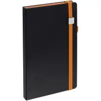 Ежедневник Ton Metal, недатированный, черный с оранжевым Ежедневник Ton Metal, недатированный, черный с оранжевым