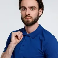 Рубашка поло мужская Adam, ярко-синяя, размер XL