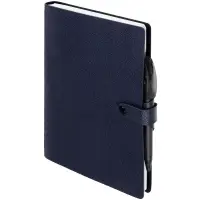 Ежедневник Strep Front на заказ, недатированный, темно-синий