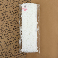 Кружево гипюровое, 80 мм &times; 9 &plusmn; 0,5 м, цвет белый