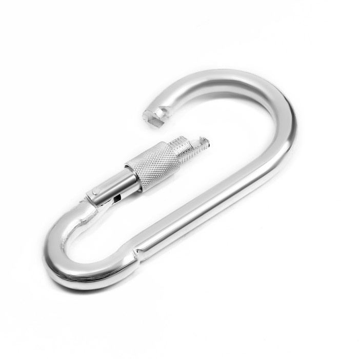 Карабин монтажный с фиксатором ТУНДРА krep, DIN5299D, 13х160 мм, оцинкованный, 1шт Карабин монтажный с фиксатором ТУНДРА krep, DIN5299D, 13х160 мм, оцинкованный, 1шт