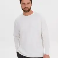 Лонгслив унисекс Siluetti Fuori, молочно-белый, размер S/M