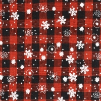 Новый год! Лоскут &laquo;Клетка со снежинками&raquo;, 48 &times; 48 см