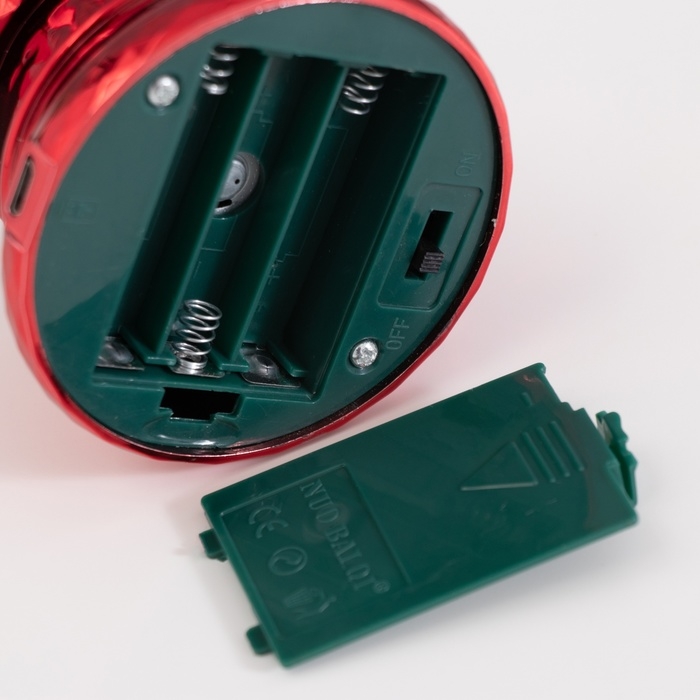 Лава лампа &laquo;Дед мороз&raquo; LED 3хААА, USB красный 6,5х8х23,7см