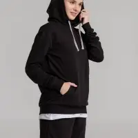 Толстовка с капюшоном Unit Kirenga черная, размер 4XL