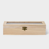 Ящик для хранения чайных пакетиков Доляна «Ахмадабад», 4 ячейки, 25×9,5×6,5 см Ящик для хранения чайных пакетиков Доляна «Ахмадабад», 4 ячейки, 25×9,5×6,5 см