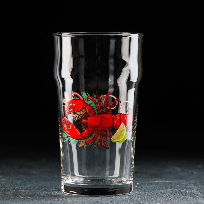 Стакан стеклянный для пива «Деликатес», 570 мл, рисунок МИКС Стакан стеклянный для пива «Деликатес», 570 мл, рисунок МИКС