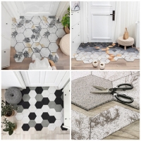 Коврик придверный грязезащитный Доляна &laquo;Грани&raquo;, 80&times;120 см, цвет серо-зелёный