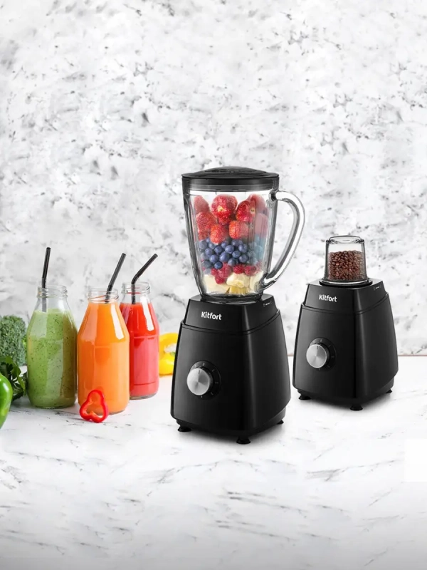 Блендер стационарный с чашей КТ-3029 (3 в 1) - 600 Вт Блендер стационарный с чашей КТ-3029 (3 в 1) - 600 Вт