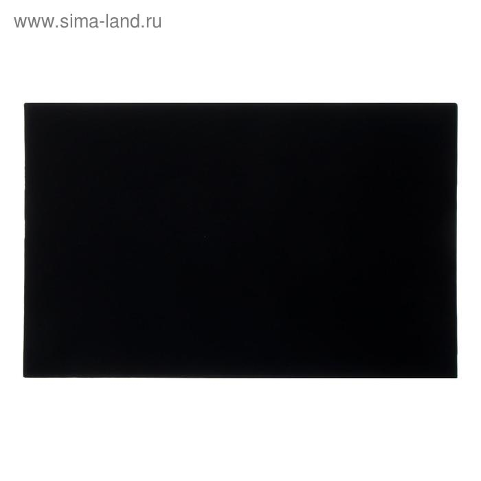 Накладка на стол офисная 38 &times; 59 см, Calligrata, с прозрачным карманом, чёрная