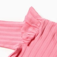 Лонгслив детский, цвет светло-розовый, рост 62 см