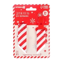 Держатель для соски - пустышки «Наша сладость», новогодний, на ленте, подарочная упаковка, Крошка Я Держатель для соски - пустышки «Наша сладость», новогодний, на ленте, подарочная упаковка, Крошка Я