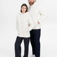 Худи оверсайз унисекс Snuggie, молочно-белое, размер M/L