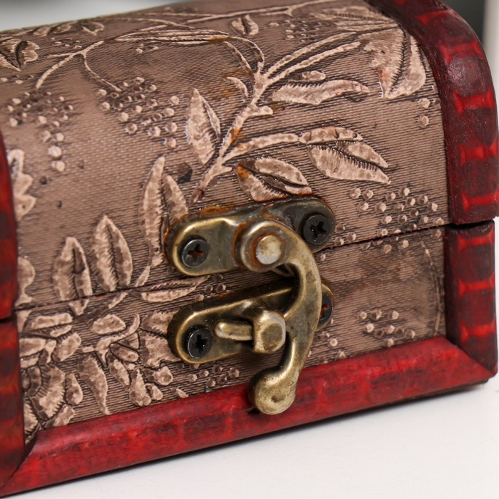 Шкатулка дерево сундучок Шкатулка дерево сундучок "Розарий" 6,3х8,8х6,5 см