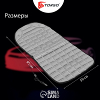 Накидка с подогревом TORSO, 12 В, регулятор, 95&times;50 см, провод 130 см, серый