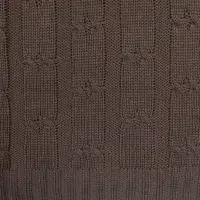 Плед Trenza, коричневый (какао)